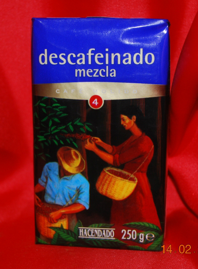 Hacendado Descafeinado Mezcla 250 г, молотый, без кофеина